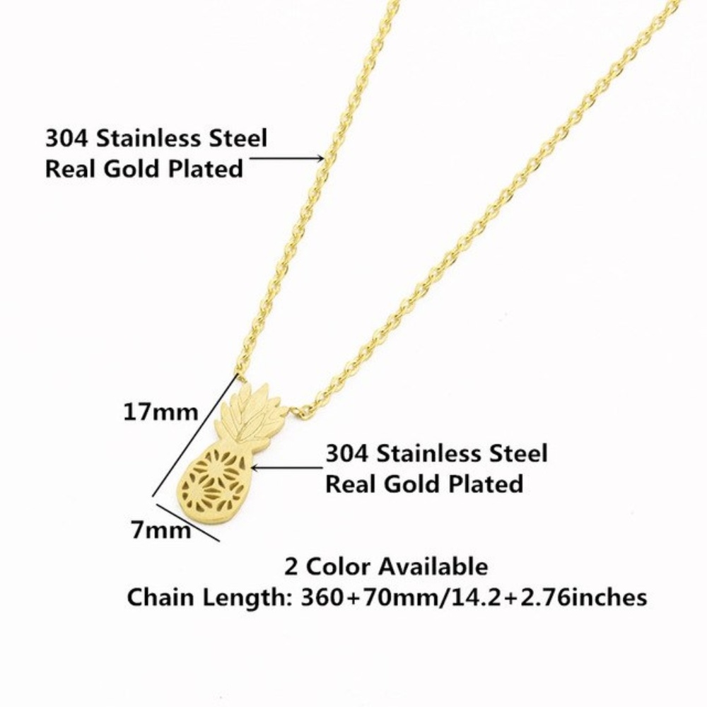 ❤️4 for $20 Sale❤️❤️Pineapple necklace - Picture 2 of 5